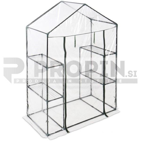Rastlinjak, topla greda - PVC 143.5x72x198cm